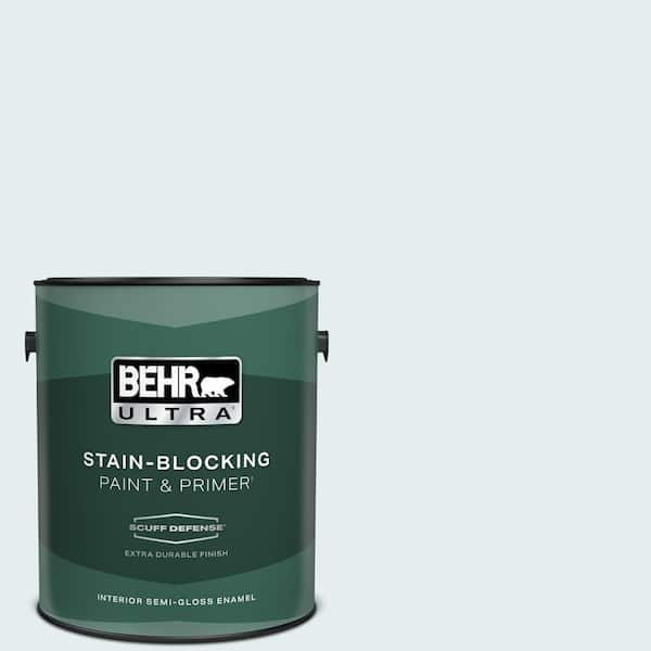 BEHR ULTRA 1 gal. #PPL-14 Mountain Air Extra Durable Semi-Gloss Enamel Interior Paint & Primer