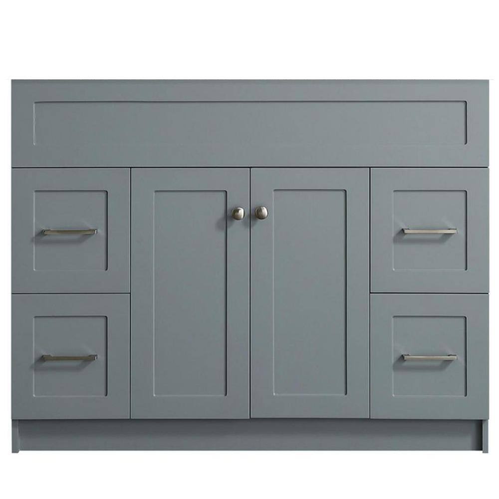 Ariel Hamlet 42 In W X 215 In D X 335 In H Bath Vanity Cabinet Only In Gray F043s Bc Gry The Home Depot