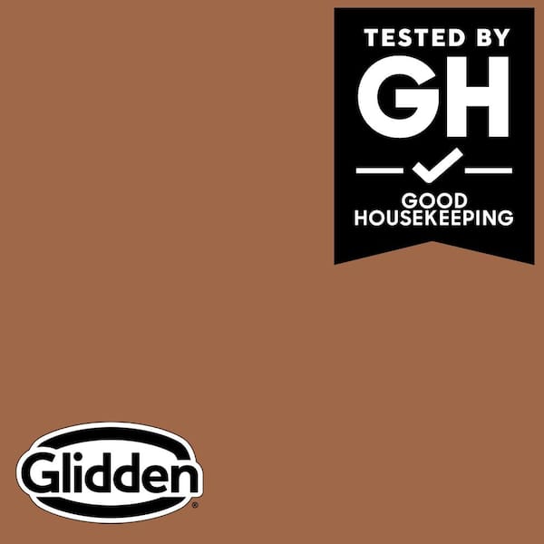 Glidden Premium 1 qt. #PPG1069-6 Foxfire Brown Semi-Gloss Interior Latex Paint