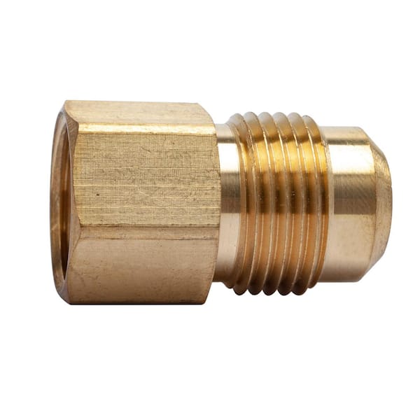 5/8 in. OD Flare x 1/2 in. FIP Brass Adapter Fitting (5-Pack)
