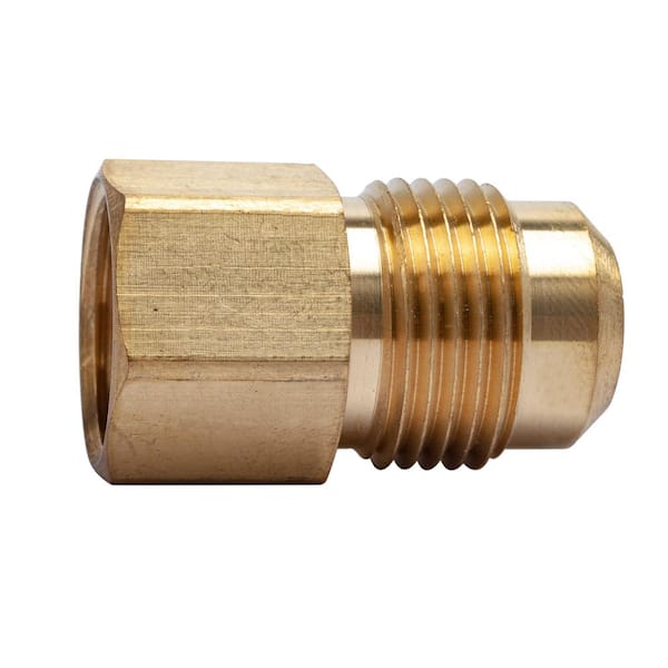 LTWFITTING 5/8 in. OD Flare x 1/2 in. FIP Brass Adapter Fitting (5-Pack)