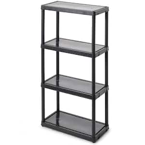 HDX 5-Tier Plastic Garage Storage Shelving Unit in Gray (36 in. W x 72 in.  H x 18 in. D) 127932 - The Home Depot