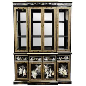 Black Lacquer Breakfront Cabinet