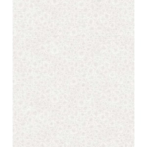57.5 sq. ft. Pure Pearl Windham Shells Nonwoven Paper Unpasted Wallpaper Roll