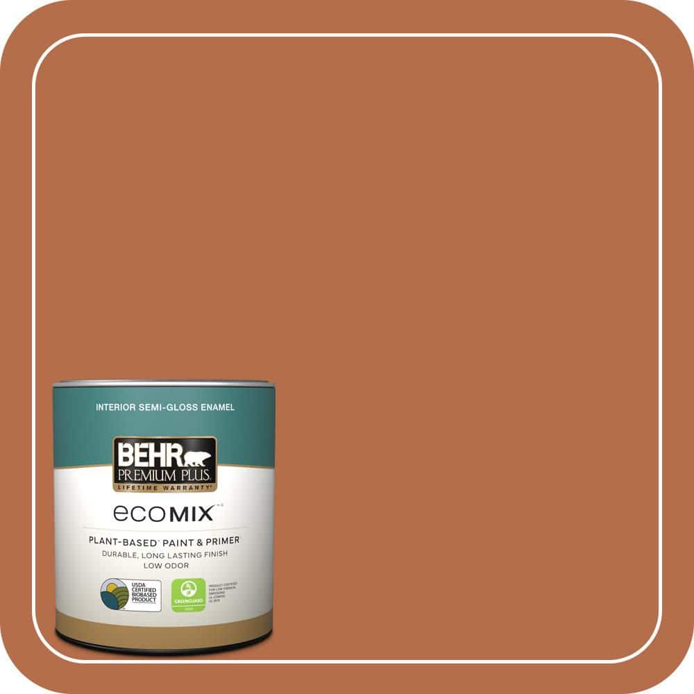 1 qt. #M210-7 Thanksgiving Semi-Gloss Enamel EcoMix Plant-Based Interior Paint & Primer price history on PriceWatchPro