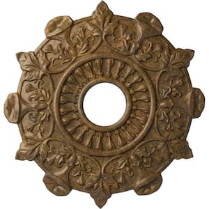 17-1/2 in. x 4 in. ID x 1 in. Preston Urethane Ceiling Medallion (Fits Canopies upto 4 in.), Rubbed Bronze