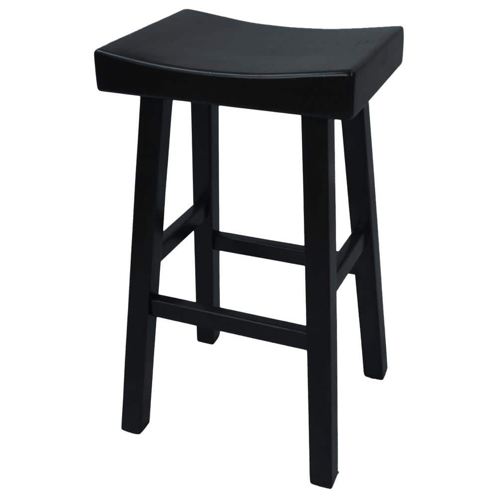 Colborn 30 in. Antique Black Thick Saddle Seat Stool price history on PriceWatchPro
