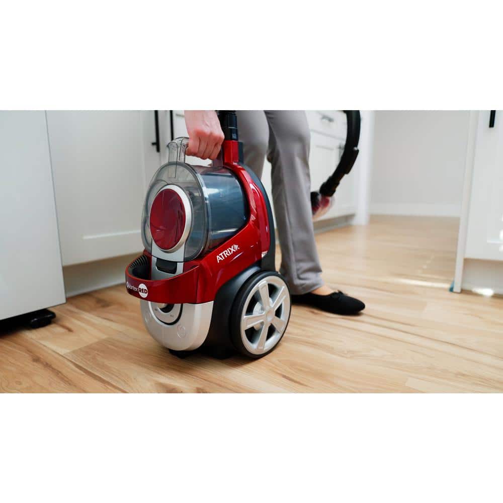 Vortex Red Bagless HEPA Canister Vacuum for Commercial Use