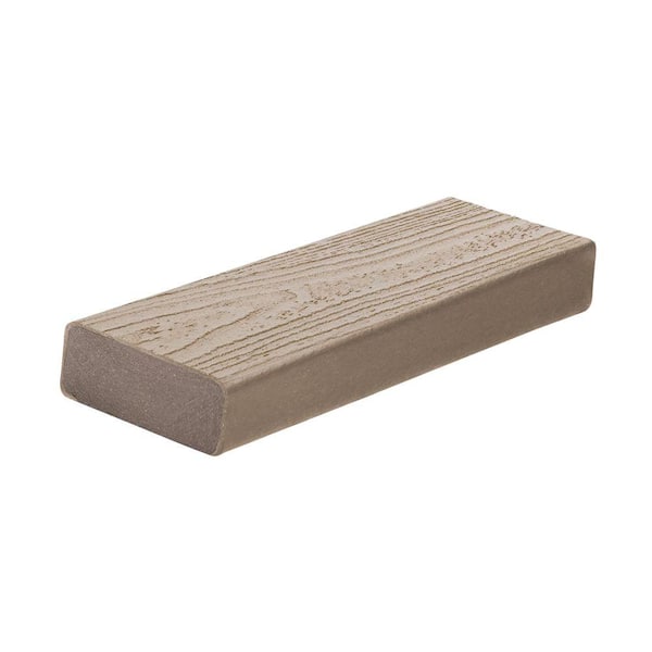 Trex Transcend 2 in. x 4 in. x 16 ft. Gravel Path Square Edge Capped Composite Decking Board