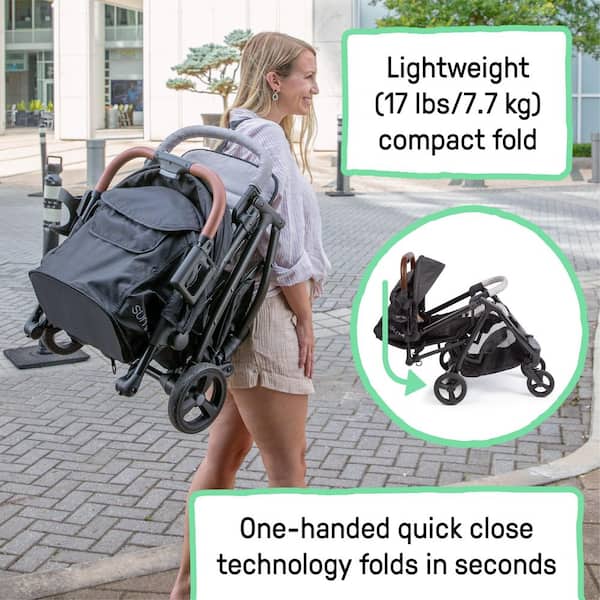 3Dquickclose CS+ Compact Fold Infant Baby Stroller, Black