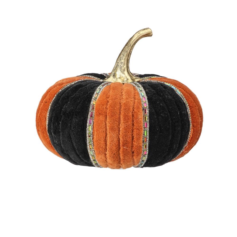 "8"" Velvet With Jewels Pumpkin" price history on PriceWatchPro