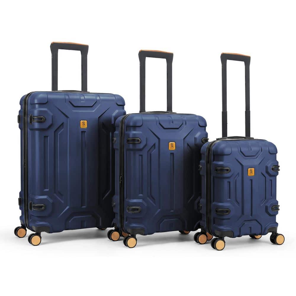 3 Piece Navy ABS Unbreakable Hardside Spinner Luggage Set (20/26/30 Inch) price history on PriceWatchPro