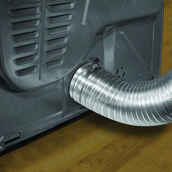 4 in. x 6 ft. Heavy Duty Aluminum Duct with Collars