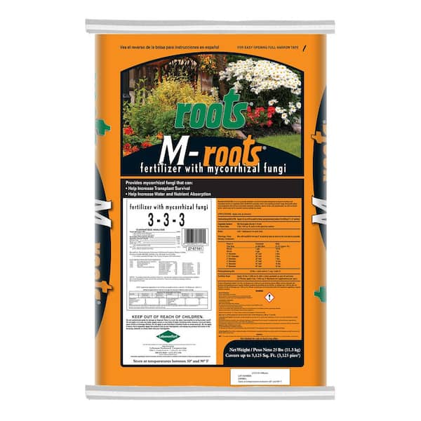 Roots 25 lbs. Organic M-Roots Fertilizer with Mycorrhizal Fungi