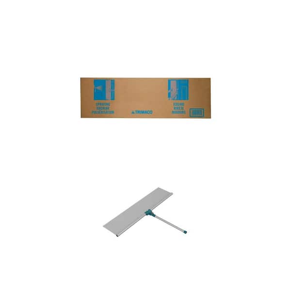 31 in. Cardboard and 36 in. Aluminum Multi-Angled Paint Spray Shield Combo