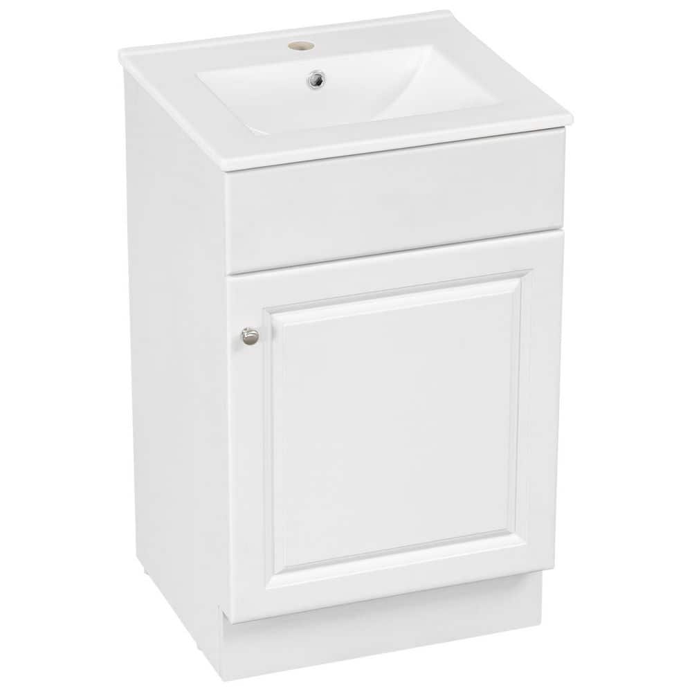 20 in. Freestanding White Bath Vanity with White Ceramic Top price history on PriceWatchPro