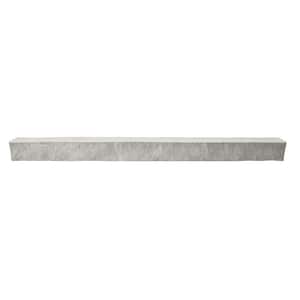 Stacked Stone 2 in. x 3.5 in. x 3.5 ft. Arctic Smoke Faux Stone Siding Composite Ledger Trim