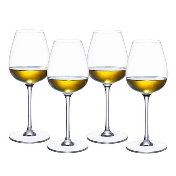 Villeroy & Boch Purismo 13.5 oz. Lead Free Crystal White Wine Glass (4-Pack)