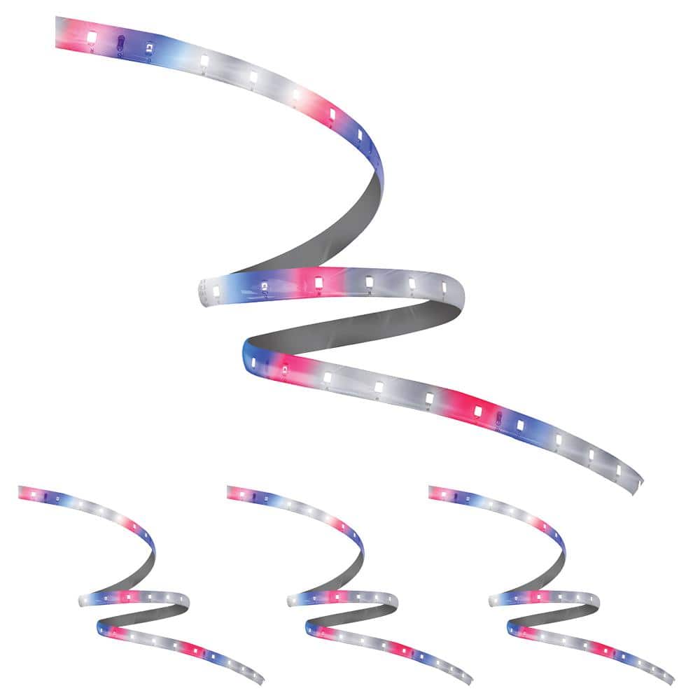 11-Watt 8 ft. Linkable Indoor and Greenhouse Seeding, Vegetation, Flowering Plant Specialty Tape LED Grow Light (4-Pack) price history on PriceWatchPro