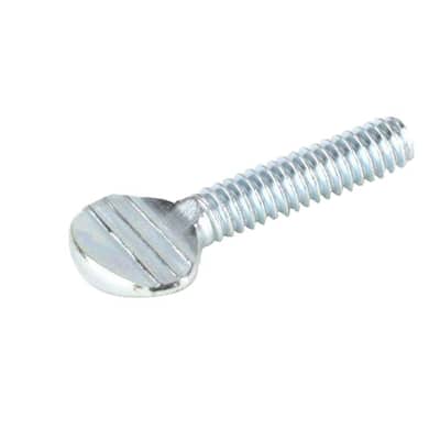 1/4 in.-20 x 1/2 in. Thumbscrew Thumb Zinc Plated Machine Screw (2-Pack)