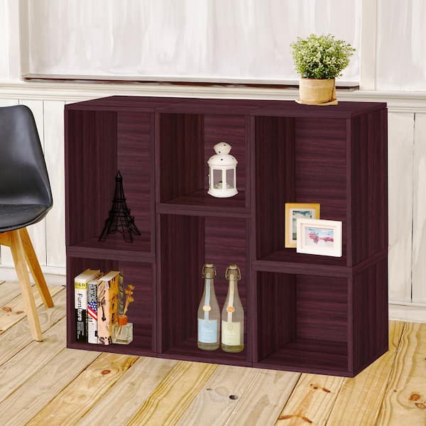 Way Basics Blox System Naples Espresso Stackable Modular Open Bookcase