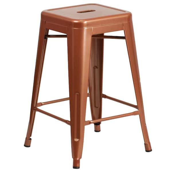 Copper metal 2024 bar stools