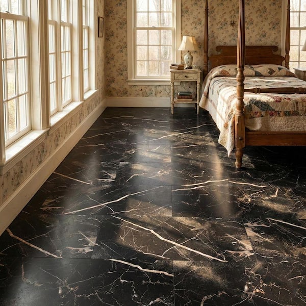 Have a question about Jeedeson Black Marble 6 MIL x 12 in. W x 24