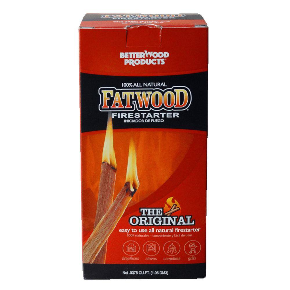 BETTER WOOD PRODUCTS 1.5 lb. 100 All Natural Fatwood Firestarter