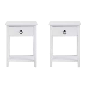 Small Profile Night Stand, Bedside Table, Side Tables Bedroom, Wooden Night Stands for Bedroom, Bed Side Table Set of 2