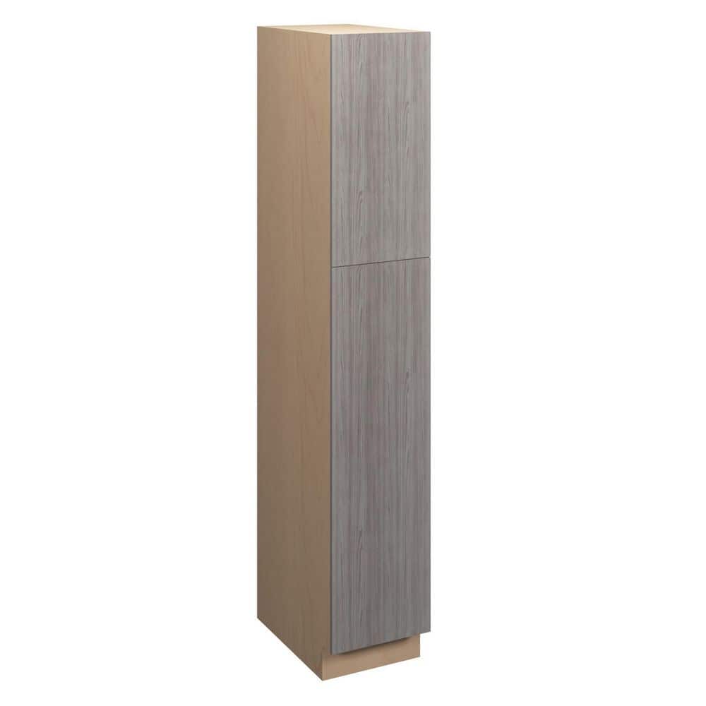 Saratoga Slab 15 in. W x 90 in. H x 24 in. D in Greywood Plywood Assembled Pantry Cabinet price history on PriceWatchPro