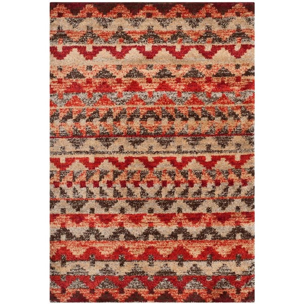 Safavieh Tahoe Brown/Terracotta 4 ft. x 6 ft. Area Rug