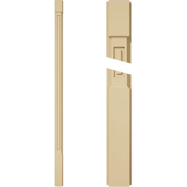 Ekena Millwork 2 in. D x 4 in. W x 90 in. L Primed Polyurethane Pilaster 1- Pack