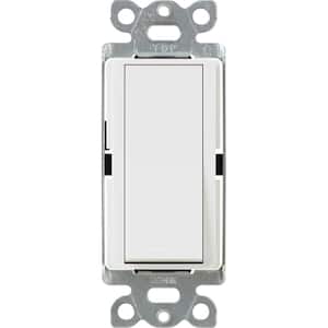 Claro On/Off Switch, 15-Amp/Single-Pole, White (CA-1PS-WH)