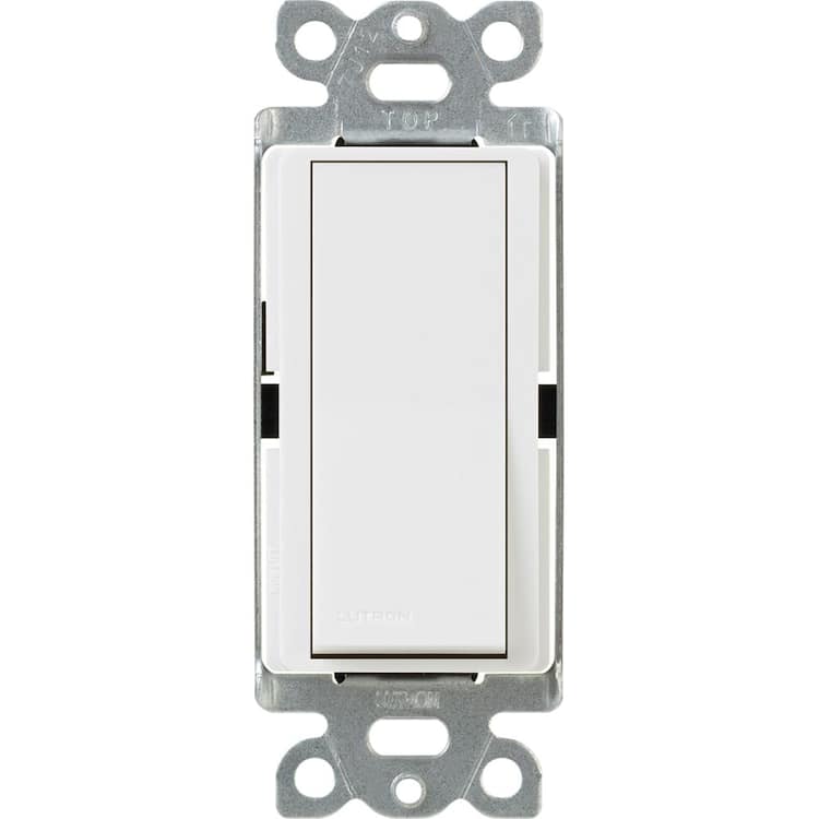Lutron Claro On/Off Switch, 15-Amp/Single-Pole, White (CA-1PS-WH)