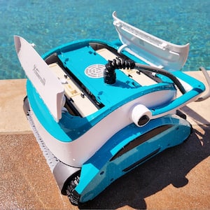 150-Watt Robotic Vacuum Cleaner In-Grounds Pools Efficient Dual Scrub