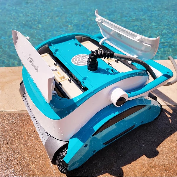 XtremepowerUS 150-Watt Robotic Vacuum Cleaner In-Grounds Pools Efficient Dual Scrub