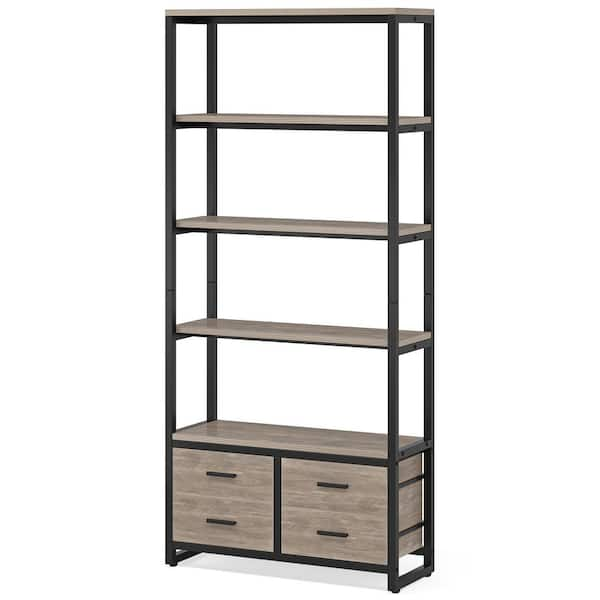 Napa Standing Bookshelf Walnut & Grey