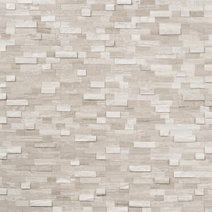 Luxe Core Brick Gray 10.82 in. x 11.8 in. Marble Peel and Stick Tile (0.88 Sq. Ft. / Sheet)