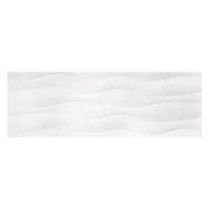 Galactic 11.7 in. x 35.2 in. White Ceramic Satin Wall Tile (17.16 sq. ft./case) 6-Pack