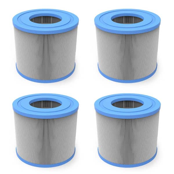 JLeisure 4.13 in. Dia Professional Home SPA High Flow Water Filter Replacement Cartridge, 4 Pk
