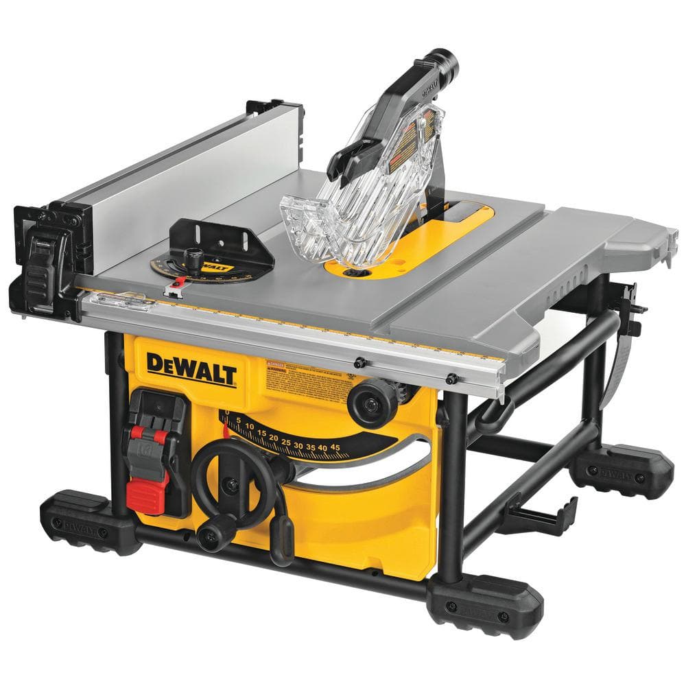 DEWALT 15 Amp Corded 8-1/4 in. Compact Portable Jobsite Tablesaw (Stand Not  Included) DWE7485 - The Home Depot
