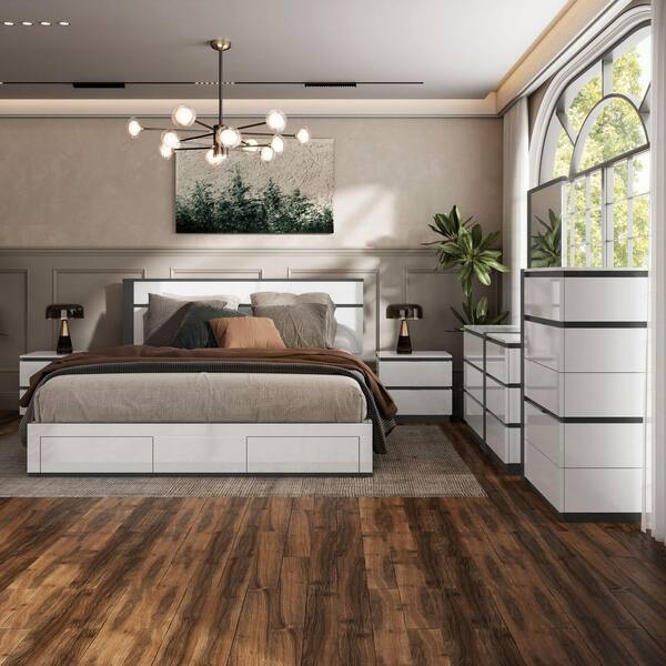 Furniture of America Summit Run 6-Piece White Wood