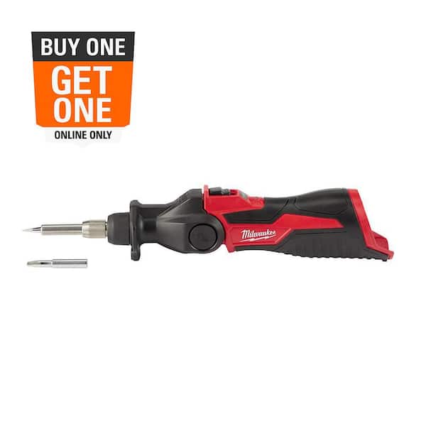 M12 12-Volt Lithium-Ion Cordless Soldering Iron with Soldering Iron Chisel Tip