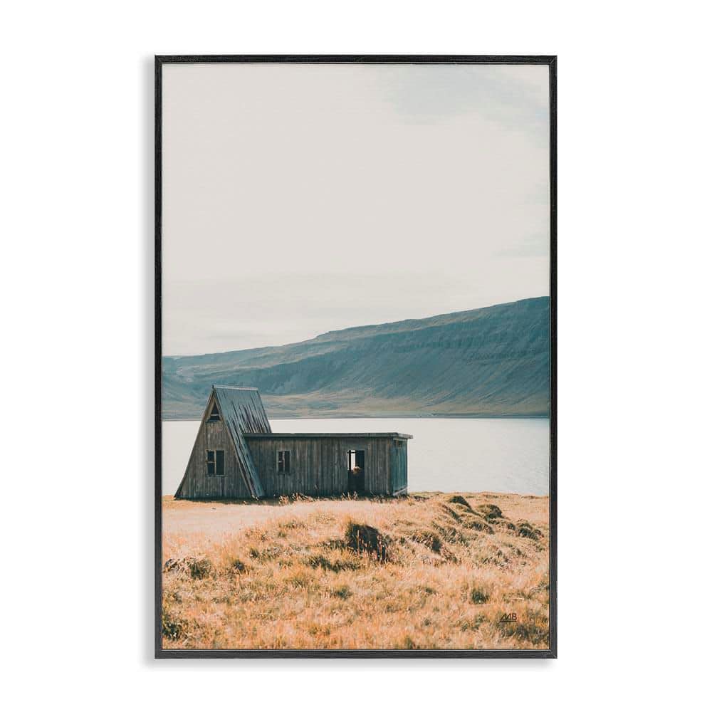 Iceland Shore Cottage by Max Blakesberg Studios Black Framed Nature Giclee Art Print 30 in. x 20 in. price history on PriceWatchPro