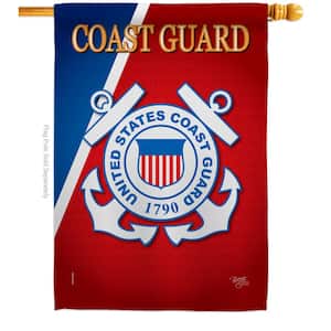 28 in. x 40 in. Coast Guard House Flag Double-Sided Armed Forces Decorative Vertical Flags