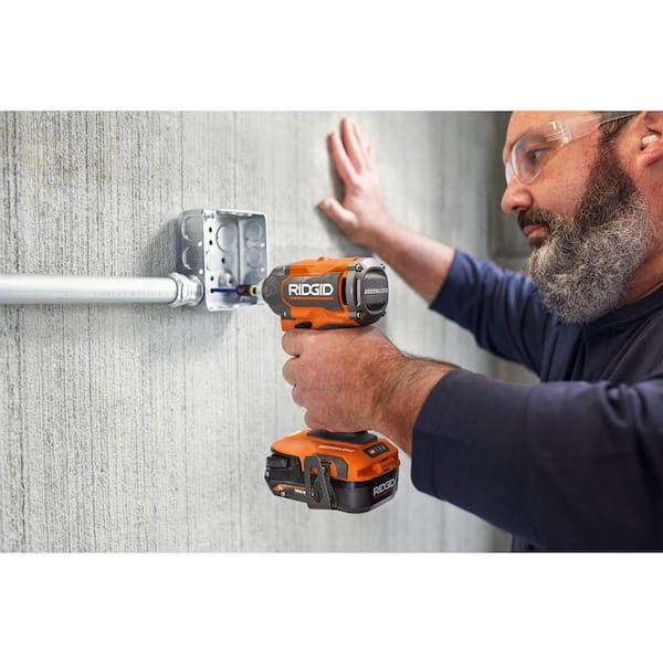 RIDGID 18V Brushless Cordless 4-1/2 in. Paddle Switch Angle Grinder (Tool  Only) R86047B - The Home Depot