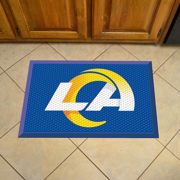 NFL - Los Angeles Rams 19 in. x 30 in. Outdoor Camo Scraper Mat Door Mat