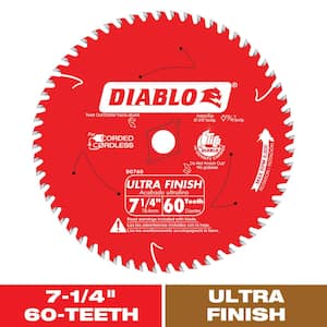 7-1/4in. x 60-Tooth Ultra Finish Circular Saw Blade for Wood