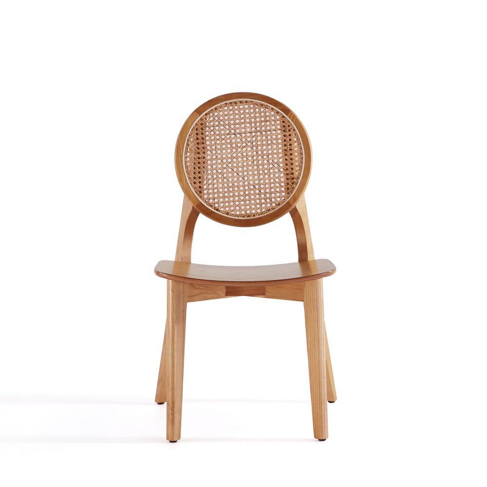 Versailles Nature Cane Mid-Century Modern Side Chair