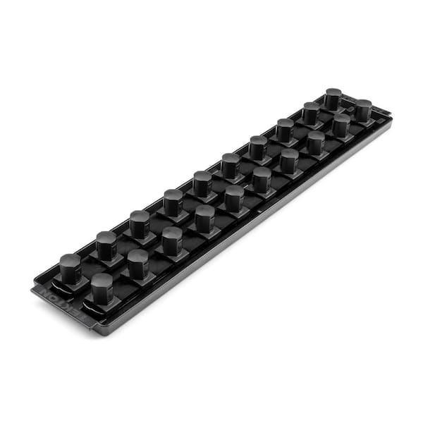 TEKTON 3/4 in. Drive 2-Rail Socket Organizer Set, Black (20-Tool)
